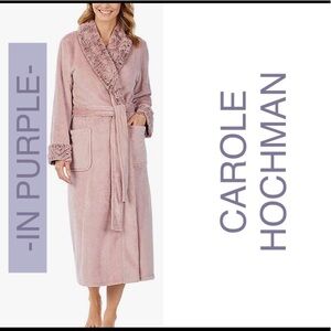 🆕 CAROLE HOCHMAN PURPLE ROBE WOMEN SIZE M